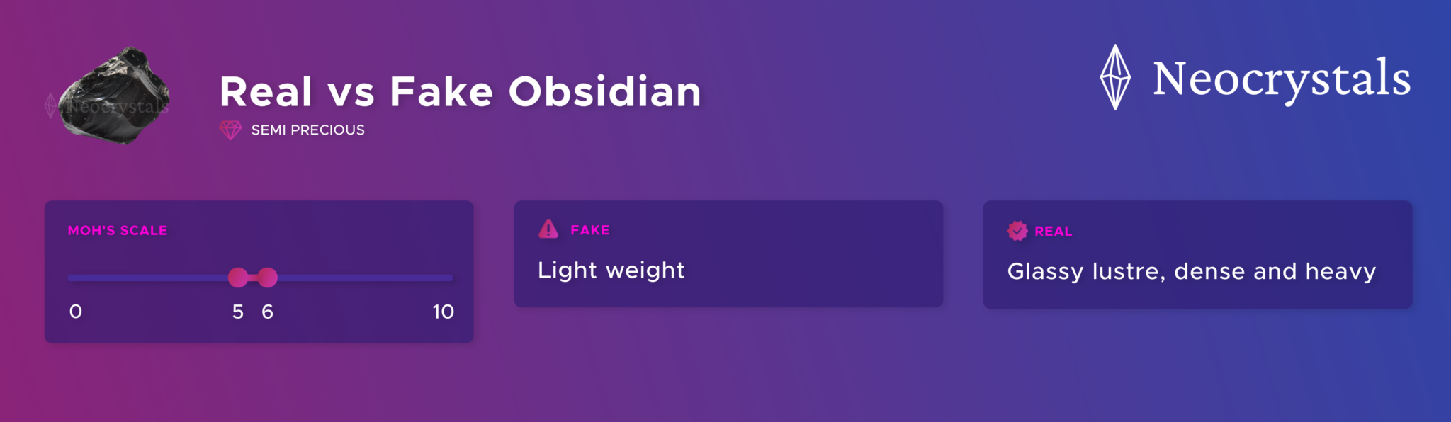 spotting fake obsidian