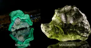 Malachite and Moldavite Qualities