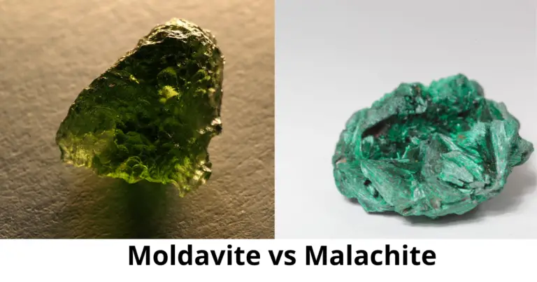 Moldavite vs Malachite