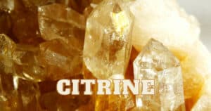 Citrine crystals for strength