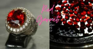 Red garnet crystals for love