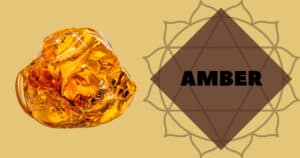 Amber crystals for sacral chakra
