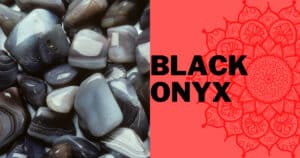 Black Onyx crystals for Root Chakra