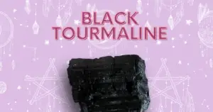 Black Tourmaline crystals for studying