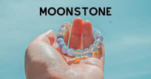Moonstone crystals