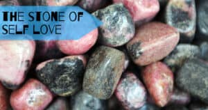 Rhodonite crystals for anger