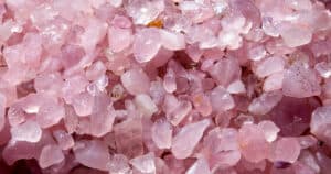 rose quartz crystals and good luck