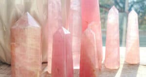 Rose Quartz crystals for manifestation