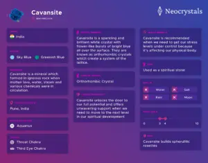 Cavansite Meaning: Healing Properties, Benefits and Uses Infographic